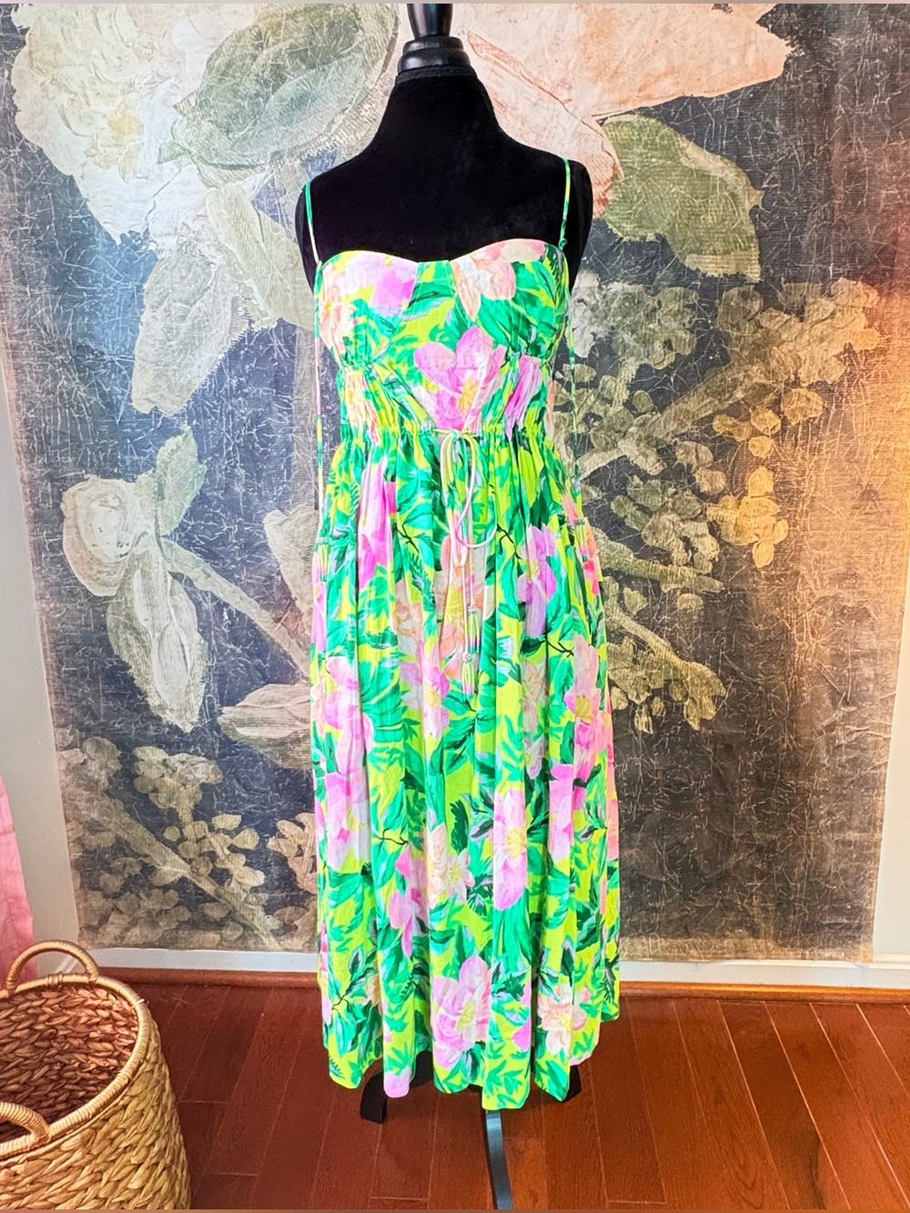 Farm Rio Neon Tropical Resort Dress NWT Size M